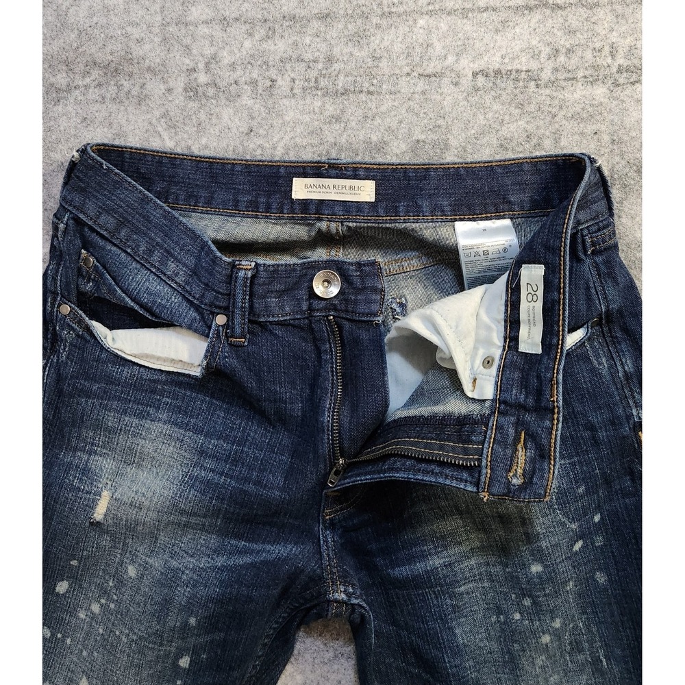 Banana Republic Jeans Women's 28x26 Blue Distressed Boyfriend